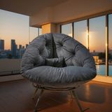 Luxury Lounge Füme Modern Berjer – Konforlu Geniş Oturumlu Tay Tüyü Tekli Koltuk | Premium Dinlenme Koltuğu