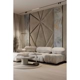 Luxury Panel Görünümlü Mermer Dokulu Duvar Kağıdı, 200 x 300