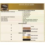 Luxury Saygın Zigon Sehpa Çam - Tekerlekli 4 Parça