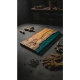 Luxury Series - Hakiki Zeytin Odunu Reçine Dolgulu Peynir ve Şarküteri Tabağı