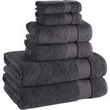 Luxury Towel Set I Lüks Havlu Seti I %100 Pamuk I 600GSM I 2x Banyo 2x El Havlusu (Saç Havlusu) 2x Yüz Havlusu I Kaliteli Havlu Seti - Beyaz - 50 x 90 cm