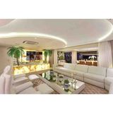 Luxury Villa Luxury Üstü Aynalı Yanları Beyaz Camlı Orta Sehpa 80X180 Yükseklik 32CM Renk Seçeneği Vardır