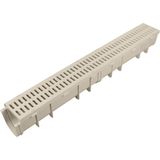 Luxwares 130 x 95 x 1000 mm Drenaj Kanalı / Havuz Izgarası / Plastik Izgara + Oluk + Tapa