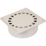 Luxwares 20x20 cm 70'lik Alttan Çıkışlı Yer Süzgeci Plastik