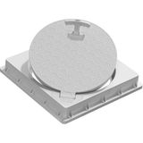 Luxwares 40X40 Menteşeli Plastik Rögar Kapağı / Çerçeve + Düz Kapak