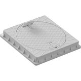 Luxwares 500MM Plastik Kare Rögar Kapağı Çerçeve + Kapak Dayanıklı Yapı ile Uzun Süreli Kullanım