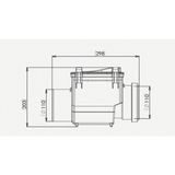 Luxwares Plastik Atık Su Çekvalf 110LUK Q100