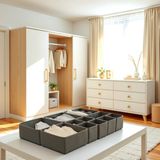 Luxway Home 12'li Antrasit Çekmece Içi Düzenleyici Kutu Organizer Seti - 001-Renkli - Diğer