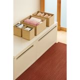 Luxway Home 4’lü Jüt Kumaş Organizer Set – Dolap ve Çekmece Içi Kullanıma Uygun Katlanabilir Düzenleyici Kutular - 001-Renkli - Diğer