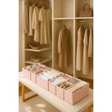 Luxway Home 8 Li Pudra Çizgili Çekmece Içi Düzenleyici Organizer Set – Katlanabilir Çok Amaçlı Saklama Kutuları - 001-Renkli - Diğer