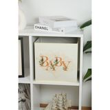 Luxway Home Baby Yazı Baskılı Çok Amaçlı Oyuncak Saklama Kutusu Katlanır Düzenleyici 30X30X30 - Diğer - Renkli