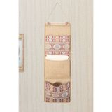 LUXWAY HOME Etnik Garnili 3 Cepli Çok Amaçlı Askılı Duvar Tipi Dolap Içi Banyo Mutfak Düzenleyici Organizer 20 x