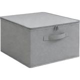 Luxway Home Gri 2'li Set Çok Amaçlı Baza ve Dolap Içi Düzenleyici Kutu Hurç 35X42X23 cm - 2 Adet