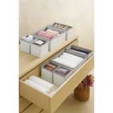 Luxway Home Gri Çizgili Çekmece Içi Organizer Set – Katlanabilir Kumaş Düzenleyici Kutular - 001-Renkli - Diğer