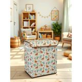 Luxway Home Griaffe 2 Büyük Boy Kapaklı Kirli Çamaşır Oyuncak Düzenleyici Saklama Kutusu Sepeti 40X50X30 - - - Çok Renkli