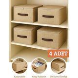 Luxway Home Jüt Kumaş Katlanabilir Kolay Kurulum Dik Duran Hurç 35X42X23 Saklama Düzenleyici - Renkli - 1 Adet - 35 x 42 x 23