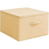 Luxway Home Krem 2'li Set Çok Amaçlı Baza ve Dolap Içi Düzenleyici Kutu Hurç 35X42X23 cm - 2 Adet