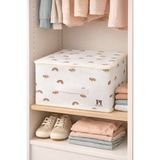 Luxway Home Küçük Baby Hurç 35X42X23 cm Fermuarlı Dolap Içi Düzenleyici Baza Altı Yorgan Yastık Saklama Organizeri - Beyaz - 1 Adet