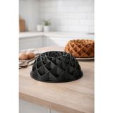 Luxxa Home Diamond Döküm Kek Kalıbı 24cm Siyah