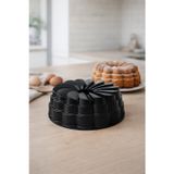 Luxxa Home Flora Döküm Kek Kalıbı 26cm Siyah