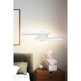Luzarana Sare Aplik Modern Tasarım Beyaz Renk - Gün Işığı Ledli Banyo - Mutfak - Salon LED Duvar Aplik - Metal