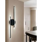 Luzarana Sare Aplik Modern Tasarım Siyah Renk Gün Işığı Ledli Banyo - Mutfak - Salon LED Duvar Aplik - Metal