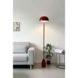 Luzarana Toms Bordo Lambader Modern Dekoratif Metal Tasarım Şık Yerden Aydınlatma Lambası