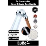 LuZo Premium Seri Su Tasarruflu Yüksek Emisyonlu Özel Anyon Toplu Zeolit Taşlı Kireç Önleyici Duş Başlığı