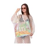 Luzza Bag Hologram Diamond Beach Bag Baskılı Plaj Çantası