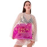 Luzza Bag Hologram Neon Gold Beach Bag Baskılı Plaj Çantası
