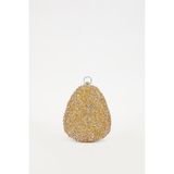 Lêvi D'or Mini Gold Oval Taşlı Abiye El Çantası