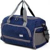 Lvpc Spor Çantası, Ayakkabı Bölmeli Spor Çanta, Çok Cepli Çanta,las Vegas Polo Club Lacivert Seyahat Çantası, - 45 x 25 x 23 cm
