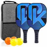 Lvpradior Pickleball kürek, USAPA onaylı turşu topu küreği, fiberglas turna topu raketi seti, 2'li hafif kürek seti, 2 raket + 4 top + 1 taşıma çantası, erkekler ve kadınlar için