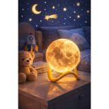 LW Lost wintage 3D Ay Lamba LED Gece Lambası