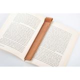 LWA Leather Deri Kitap Ayracı, El Yapımı Dikişli Kitap Ayracı 10 Adet Kum