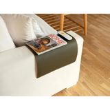 LWA Leather Eskitilmiş Deri Kanepe Kolçak Kılıfı, El Yapımı 1,6 mm Kanepe Koruyucu 40X60 cm - 0,6 x 19 x 29 cm - Yeşil - Kahverengi