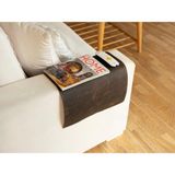 LWA Leather Eskitilmiş Deri Kanepe Kolçak Kılıfı, El Yapımı 1,6 mm Kanepe Koruyucu 40X75 cm - 1,5 x 0,7 m - Kestane Rengi