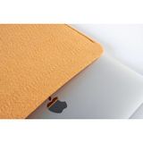 LWA Leather Keçe Laptop Kılıfı - 13-17 Inç MacBook & Laptop Uyumlu Yumuşak Koruma Çantası 14'' / 35X25 cm - Açık Gri
