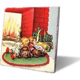 Lwp Shop Şömine Önünde Uyuyan Çocuklar Nihale