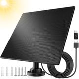 Lybuorze Güvenlik Kamerası için Güneş Paneli, Ekstra Uzun 13.1Ft/4M Şarj Kablosu Güneş Paneli Şarj Cihazı, Mikro USB ve USB-C Bağlantı Noktalı, Yüksek Verimli Güneş Enerjisi, 360 ° Ayarlanabilir