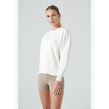 Lydney Kadın Sıfır Yaka Sweatshirt Krem