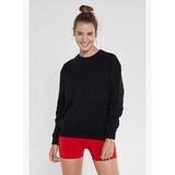 Lydney Kadın Sıfır Yaka Sweatshirt Siyah