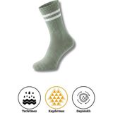 Lykos 1 Çift Yeşil Yoga Pilates Kaydırmaz Çorap - 35 - 40
