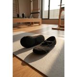 Lykos 2 Çift Siyah Profesyönel Kaymaz Tabanlı Pilates Yoga ve Bale Çorabı - Terletmeyen Pamuklu Doku - Standart - 01-Siyah