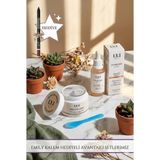 LYL Beauty Emily Göz-Dudak Kalem Hediyeli Yumurta Akı ve Maya Özlü Cilt Maskesi Leke Karşıtı Aydınlatıcı Serum Set - 101