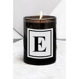 Lyn Home & Decor E Harfi Büyük Boy Siyah Bardak Mum - 1 Adet
