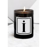 Lyn Home & Decor I Harfi Büyük Boy Siyah Bardak Mum - 1 Adet