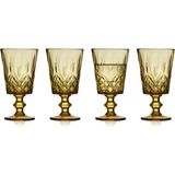 Lyngby Glas Sorrento Şarap Kadehi 4 Adet 29 cl Amber - Renkli