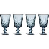 Lyngby Glas Sorrento Şarap Kadehi 4 Adet 29 cl Mavi - Renkli
