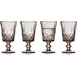 Lyngby Glas Sorrento Şarap Kadehi 4 Adet 29 cl Pembe - Renkli